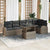 Garden Sofa Set Manual 7 pcs Grey 100 x 55 x 73 cm Poly rattan