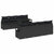 Garden Sofa Set with Storage 9 pcs Black Poly rattan