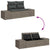 Garden Sofa Set with Storage 6 pcs Grey Poly rattan