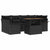 Garden Sofa Set with Storage 7 pcs Black Poly rattan