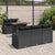 Garden Sofa Set with Storage 6 pcs Black Poly rattan