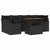 Garden Sofa Set with Storage 7 pcs Black Poly rattan