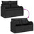 Garden Sofa Set with Storage 8 pcs Black Poly rattan