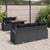 Garden Sofa Set with Storage 6 pcs Black Poly rattan