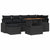 Garden Sofa Set with Storage 7 pcs Black Poly rattan
