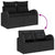 Garden Sofa Set with Storage 11 pcs Black Poly rattan
