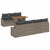 Garden Sofa Set with Storage 8 pcs Grey Poly rattan