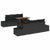 Garden Sofa Set with Storage 7 pcs Black Poly rattan