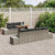 Garden Sofa Set with Storage 8 pcs Grey Poly rattan
