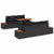 Garden Sofa Set with Storage 7 pcs Black Poly rattan