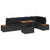 Garden Sofa Set with Storage 7 pcs Black Poly rattan