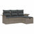 Garden Sofa Set 4 pcs Grey 196 x 117 x 85 cm Poly rattan