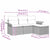 Garden Sofa Set 4 pcs Grey 196 x 117 x 85 cm Poly rattan