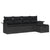 Garden Sofa Set 5 pcs Black 251 x 117 x 85 cm Poly rattan