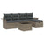 Garden Sofa Set 6 pcs Grey 251 x 117 x 85 cm Poly rattan
