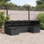 Garden Sofa Set 6 pcs Black 242.5 x 132.5 x 85 cm Poly rattan