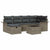 Garden Sofa Set 7 pcs Grey 242.5 x 132.5 x 85 cm Poly rattan