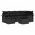 Garden Sofa Set 7 pcs Black 242.5 x 132.5 x 85 cm Poly rattan