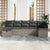 Garden Sofa Set 7 pcs Grey 297.5 x 132.5 x 85 cm Poly rattan