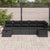Garden Sofa Set 7 pcs Black 297.5 x 132.5 x 85 cm Poly rattan
