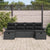 Garden Sofa Set 6 pcs Black 251 x 117 x 85 cm Poly rattan