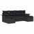 Garden Sofa Set 6 pcs Black 251 x 117 x 85 cm Poly rattan