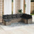 Garden Sofa Set 8 pcs Grey 297.5 x 187.5 x 85 cm Poly rattan