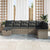 Garden Sofa Set 8 pcs Grey 297.5 x 187.5 x 85 cm Poly rattan