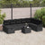 Garden Sofa Set 9 pcs Black 297.5 x 187.5 x 85 cm Poly rattan