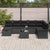 Garden Sofa Set 9 pcs Black 297.5 x 187.5 x 85 cm Poly rattan