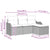 Garden Sofa Set 4 pcs Grey 176 x 117 x 85 cm Poly rattan