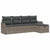 Garden Sofa Set 5 pcs Grey 231 x 117 x 85 cm Poly rattan