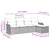 Garden Sofa Set 5 pcs Black 231 x 117 x 85 cm Poly rattan