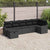 Garden Sofa Set 7 pcs Black 287.5 x 122.5 x 85 cm Poly rattan