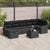 Garden Sofa Set 8 pcs Black 287.5 x 122.5 x 85 cm Poly rattan