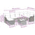Garden Sofa Set 8 pcs Black 287.5 x 122.5 x 85 cm Poly rattan
