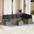 Garden Sofa Set 9 pcs Grey 287.5 x 177.5 x 85 cm Poly rattan