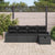 Garden Sofa Set 5 pcs Black 234 x 117 x 85 cm Poly rattan