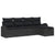 Garden Sofa Set 5 pcs Black 234 x 117 x 85 cm Poly rattan