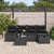 Garden Sofa Set 6 pcs Black 234 x 117 x 85 cm Poly rattan
