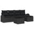 Garden Sofa Set 6 pcs Black 234 x 117 x 85 cm Poly rattan
