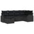 Garden Sofa Set 6 pcs Black 234 x 124 x 85 cm Poly rattan