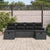 Garden Sofa Set 6 pcs Black 234 x 117 x 85 cm Poly rattan