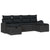 Garden Sofa Set 6 pcs Black 234 x 117 x 85 cm Poly rattan