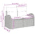 Garden Sofa Set 6 pcs Black 234 x 117 x 85 cm Poly rattan
