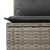 Garden Sofa Set with Cushion 4 pcs Grey Poly rattan