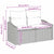Garden Sofa Set with Cushion 4 pcs Grey Poly rattan