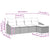 Garden Sofa Set with Cushion 5 pcs Grey Poly rattan