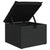 Garden Sofa Set 6 pcs Black Poly Rattan, Powder-Coated Steel