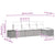 Garden Sofa Set with Cushion 5 pcs Black Poly rattan